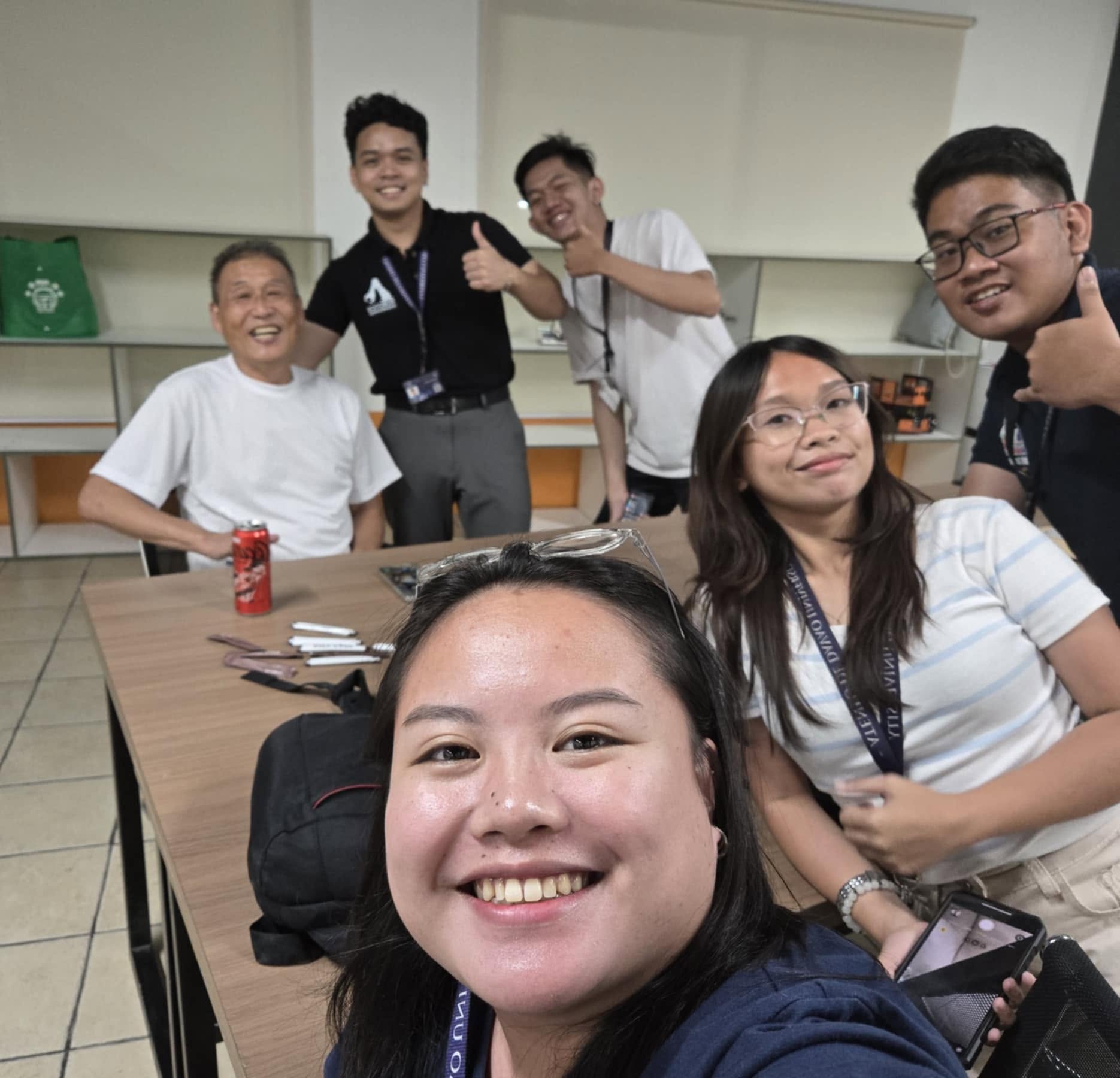 Together with Professor